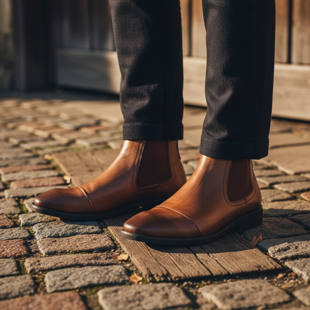 Men's Hand-Burnished Classic Chelsea Boots