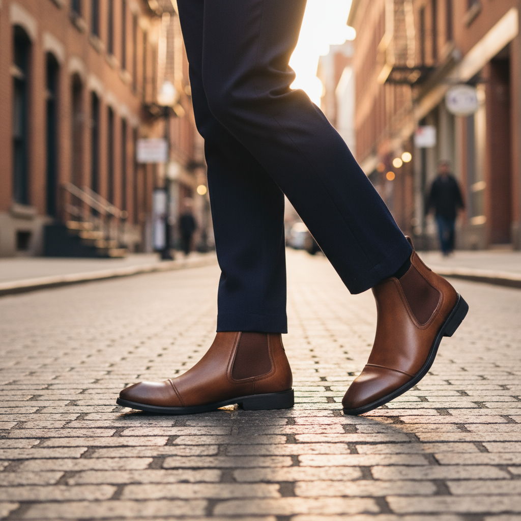 Men's Hand-Burnished Classic Chelsea Boots