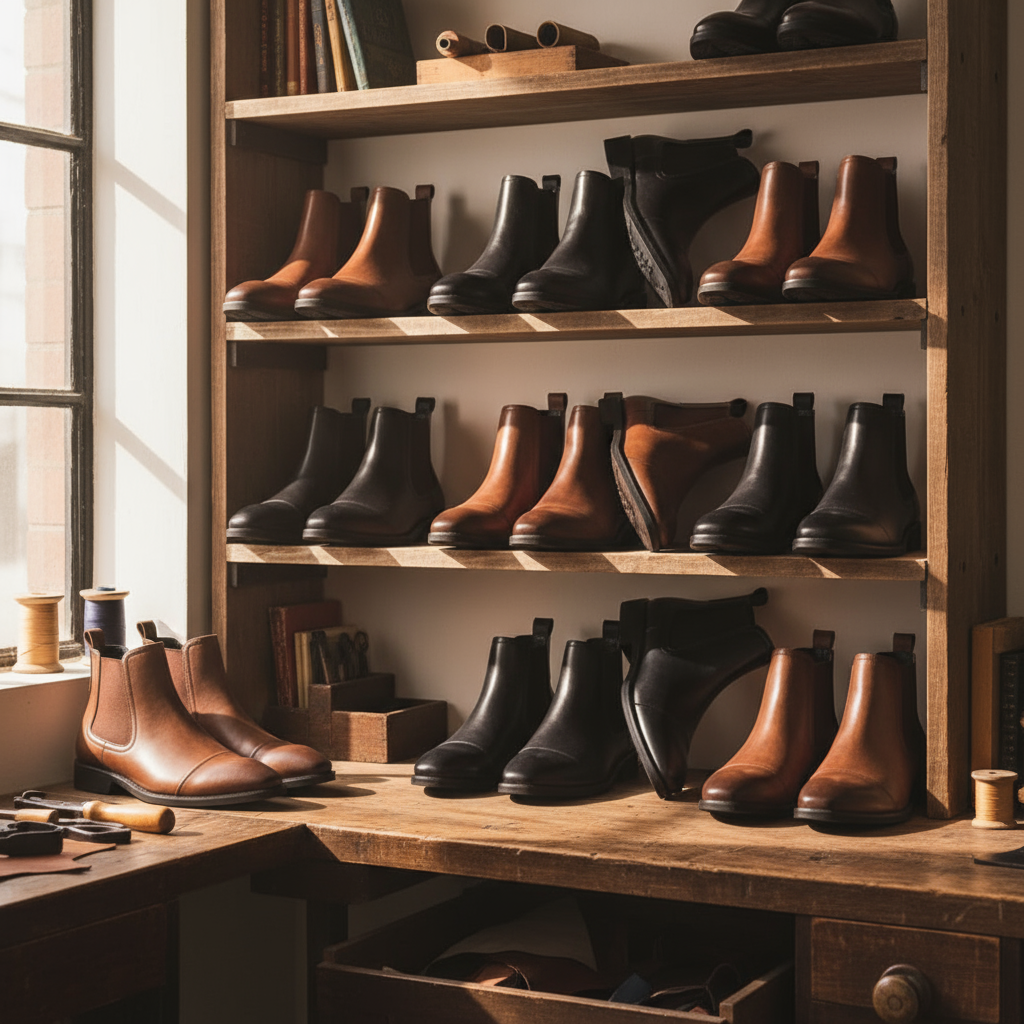Men's Hand-Burnished Classic Chelsea Boots