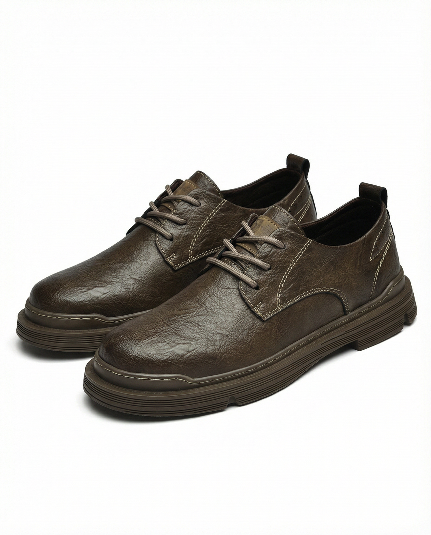 Men's Premium Leather Derby Shoes for Comfort and Durability