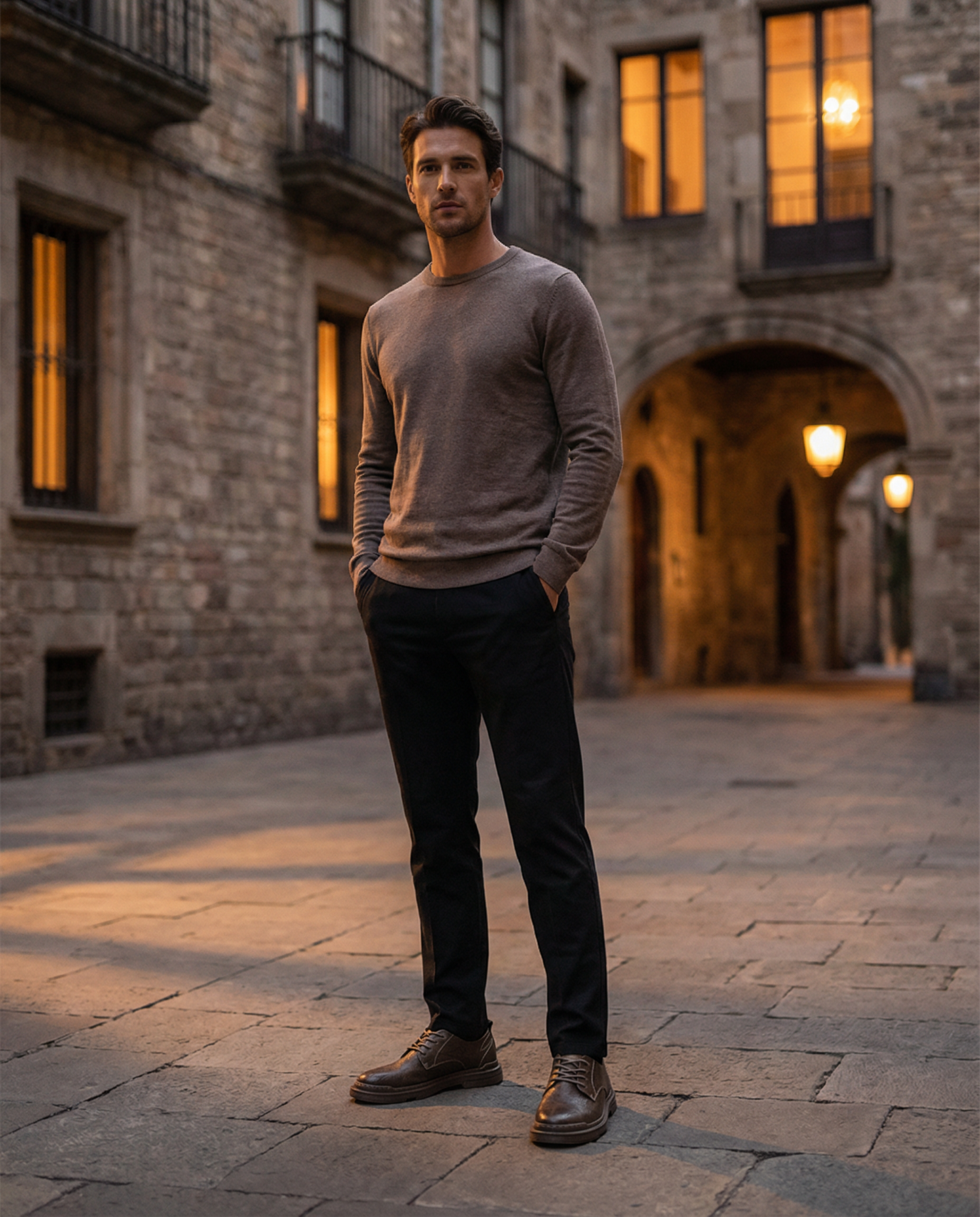 Men's Premium Leather Derby Shoes for Comfort and Durability