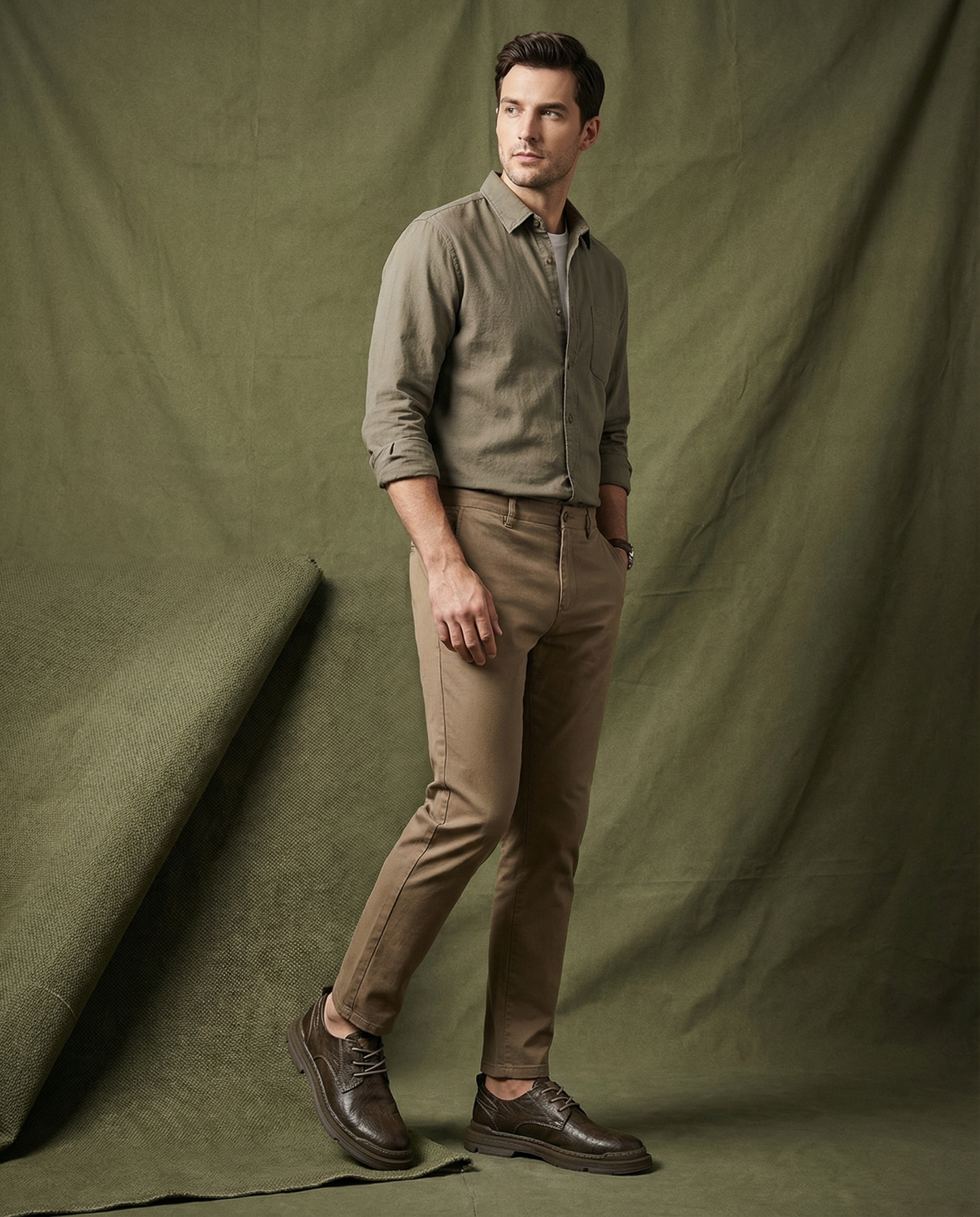 Men's Premium Leather Derby Shoes for Comfort and Durability