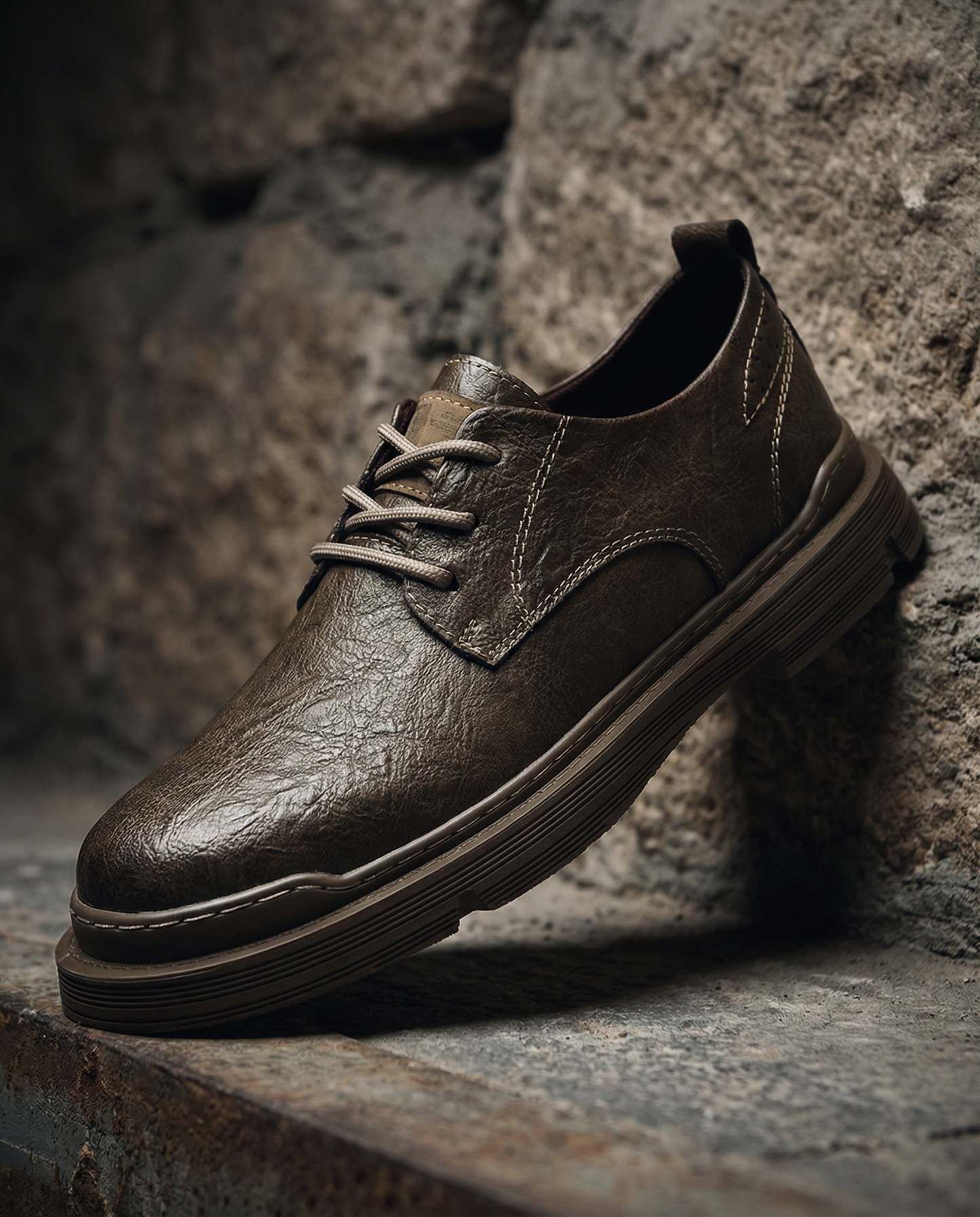Men's Premium Leather Derby Shoes for Comfort and Durability