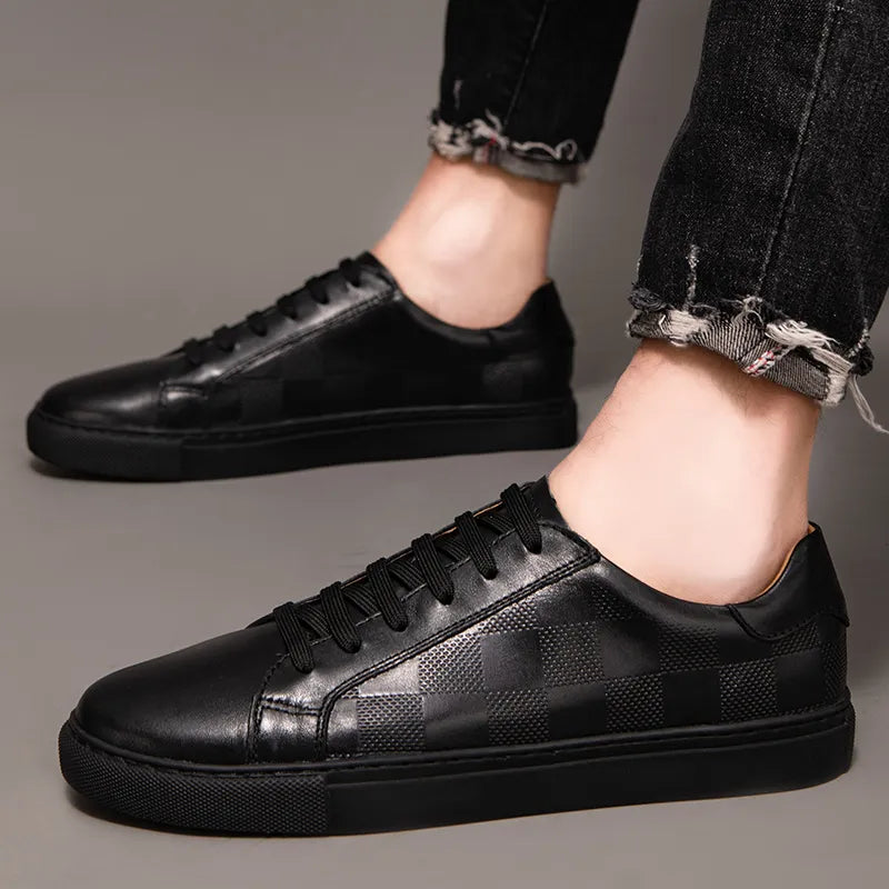 Men's Premium Low Top Sneakers with Cushioned Sole