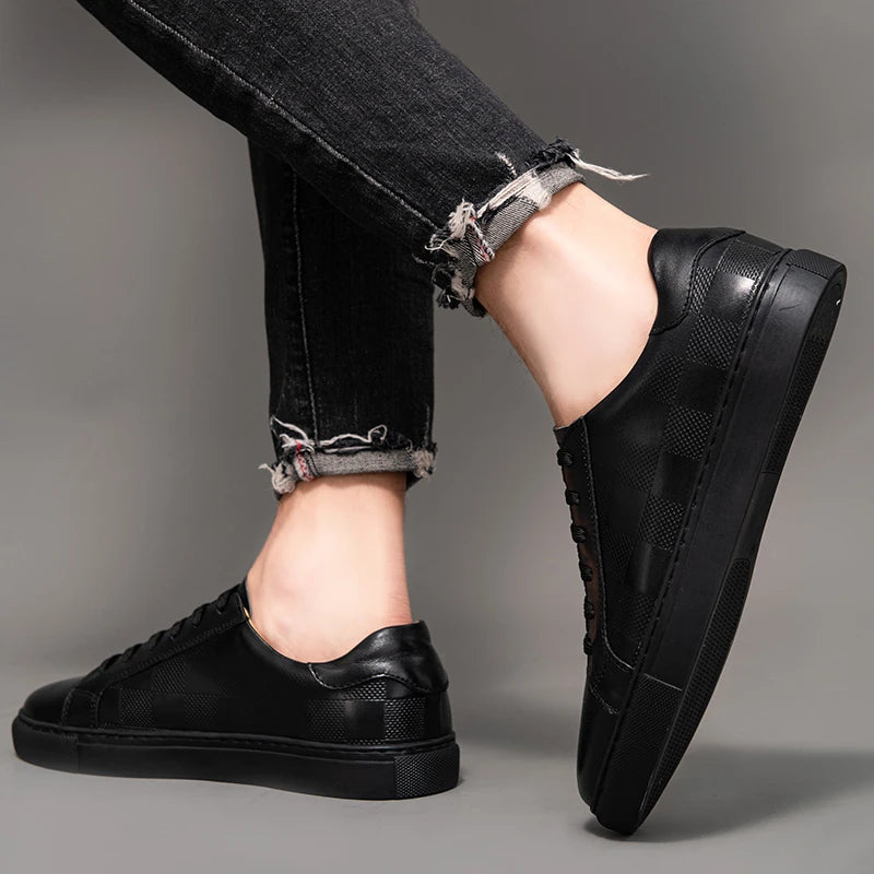 Men's Premium Low Top Sneakers with Cushioned Sole
