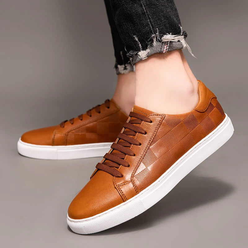 Men's Premium Low Top Sneakers with Cushioned Sole