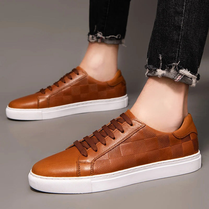 Men's Premium Low Top Sneakers with Cushioned Sole
