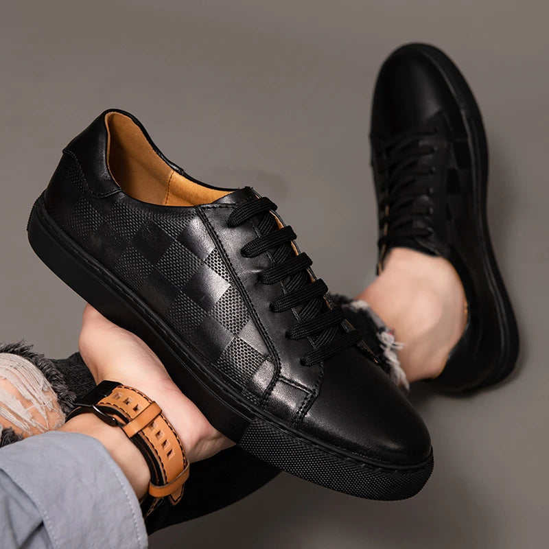Men's Premium Low Top Sneakers with Cushioned Sole