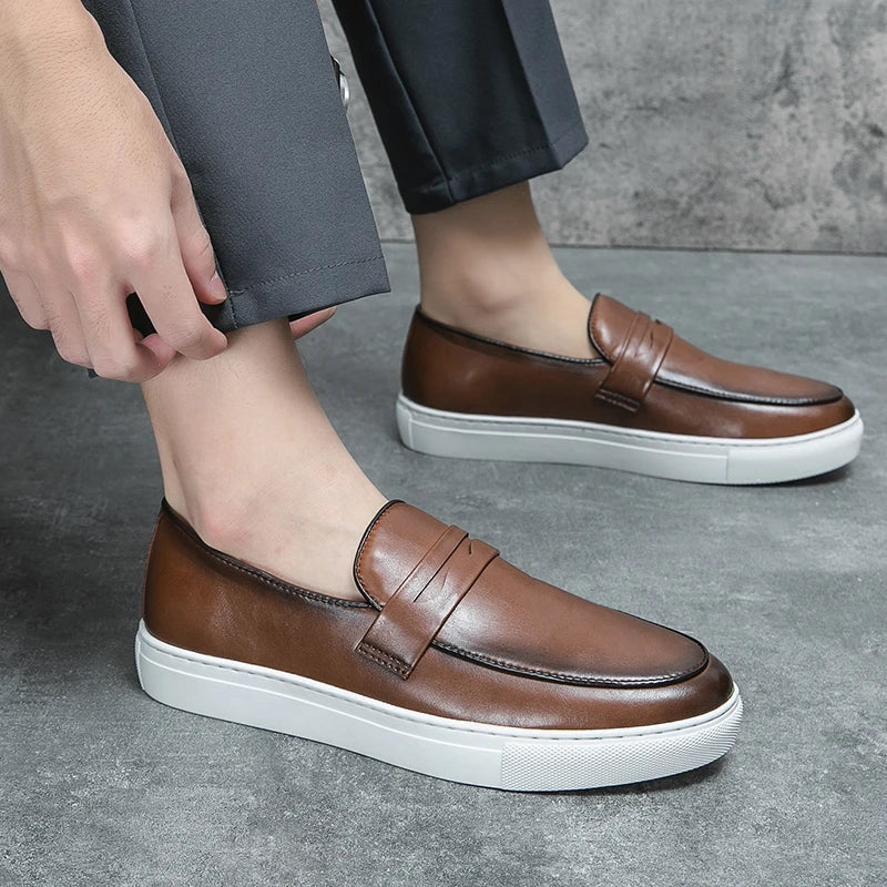 Men's Premium Classic Penny Loafers with Lightweight Sole