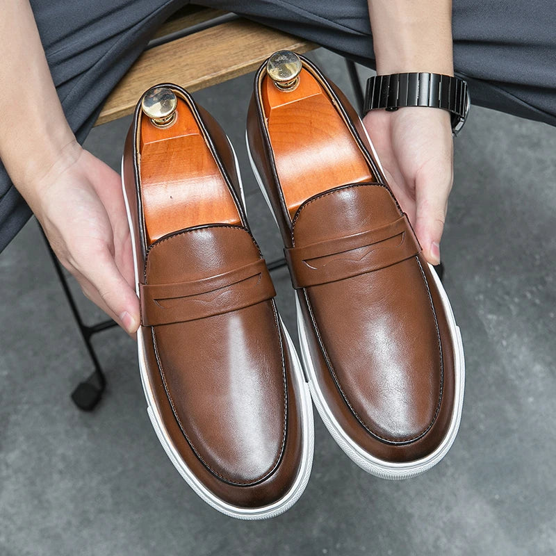 Men's Premium Classic Penny Loafers with Lightweight Sole