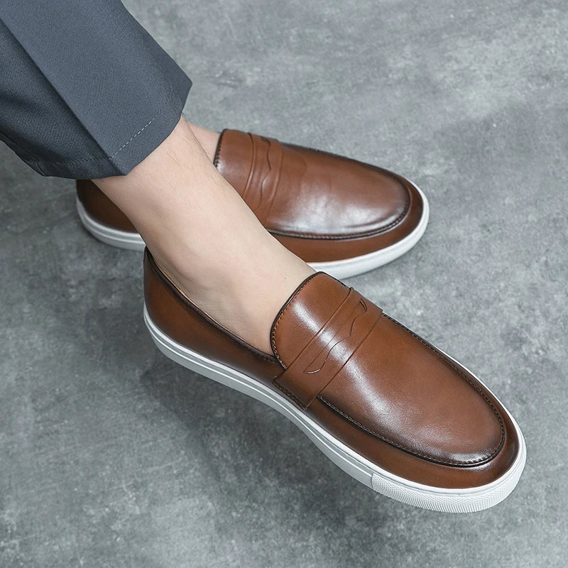 Men's Premium Classic Penny Loafers with Lightweight Sole