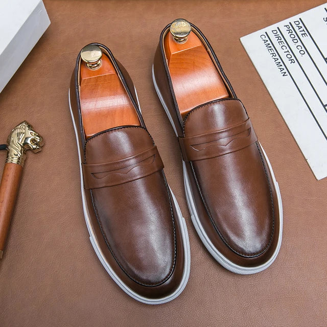 Men's Premium Classic Penny Loafers with Lightweight Sole
