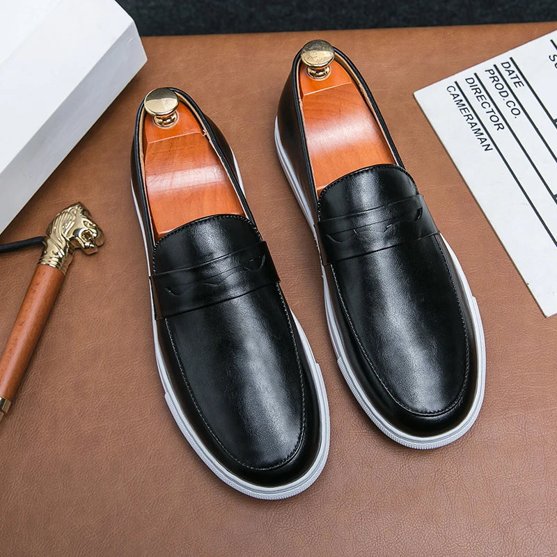 Men's Premium Classic Penny Loafers with Lightweight Sole