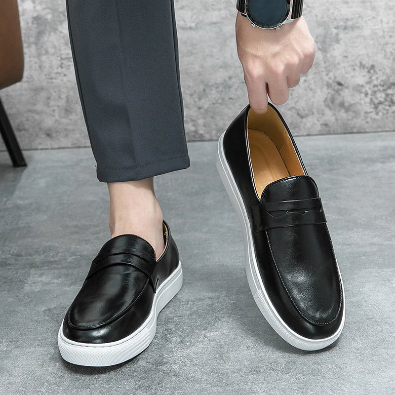 Men's Premium Classic Penny Loafers with Lightweight Sole