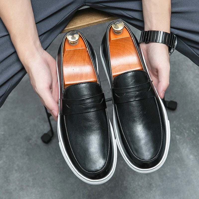 Men's Premium Classic Penny Loafers with Lightweight Sole
