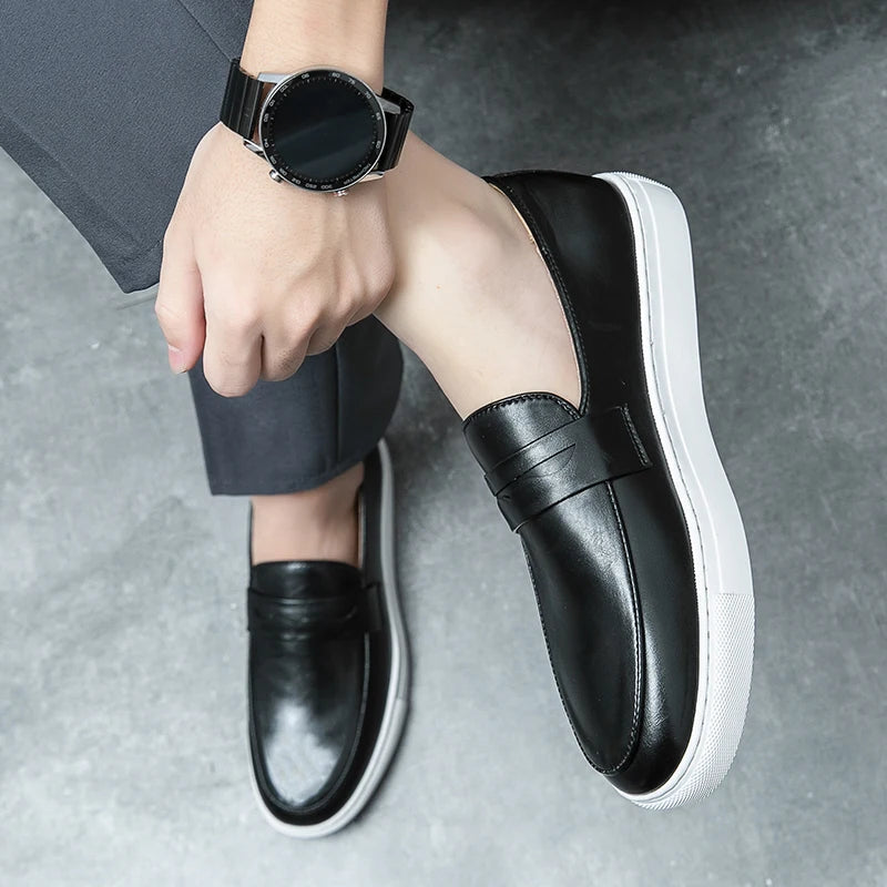 Men's Premium Classic Penny Loafers with Lightweight Sole