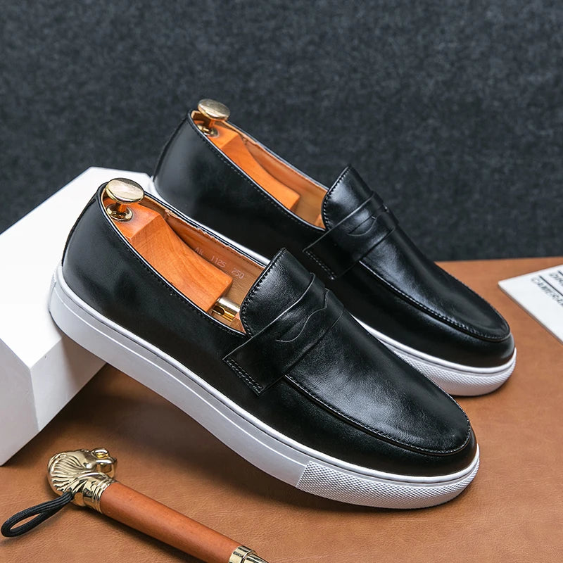 Men's Premium Classic Penny Loafers with Lightweight Sole