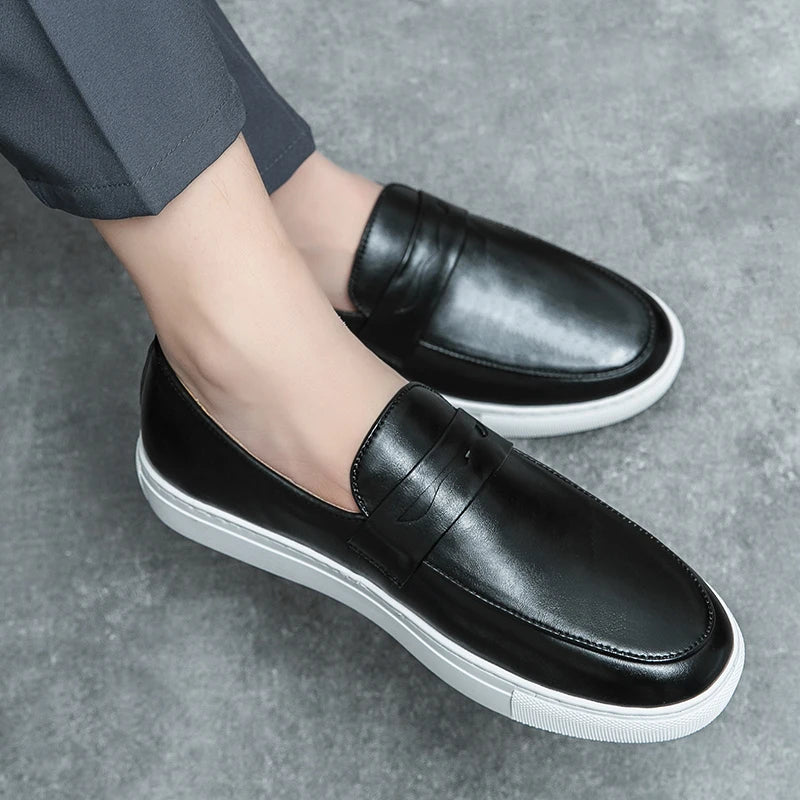 Men's Premium Classic Penny Loafers with Lightweight Sole