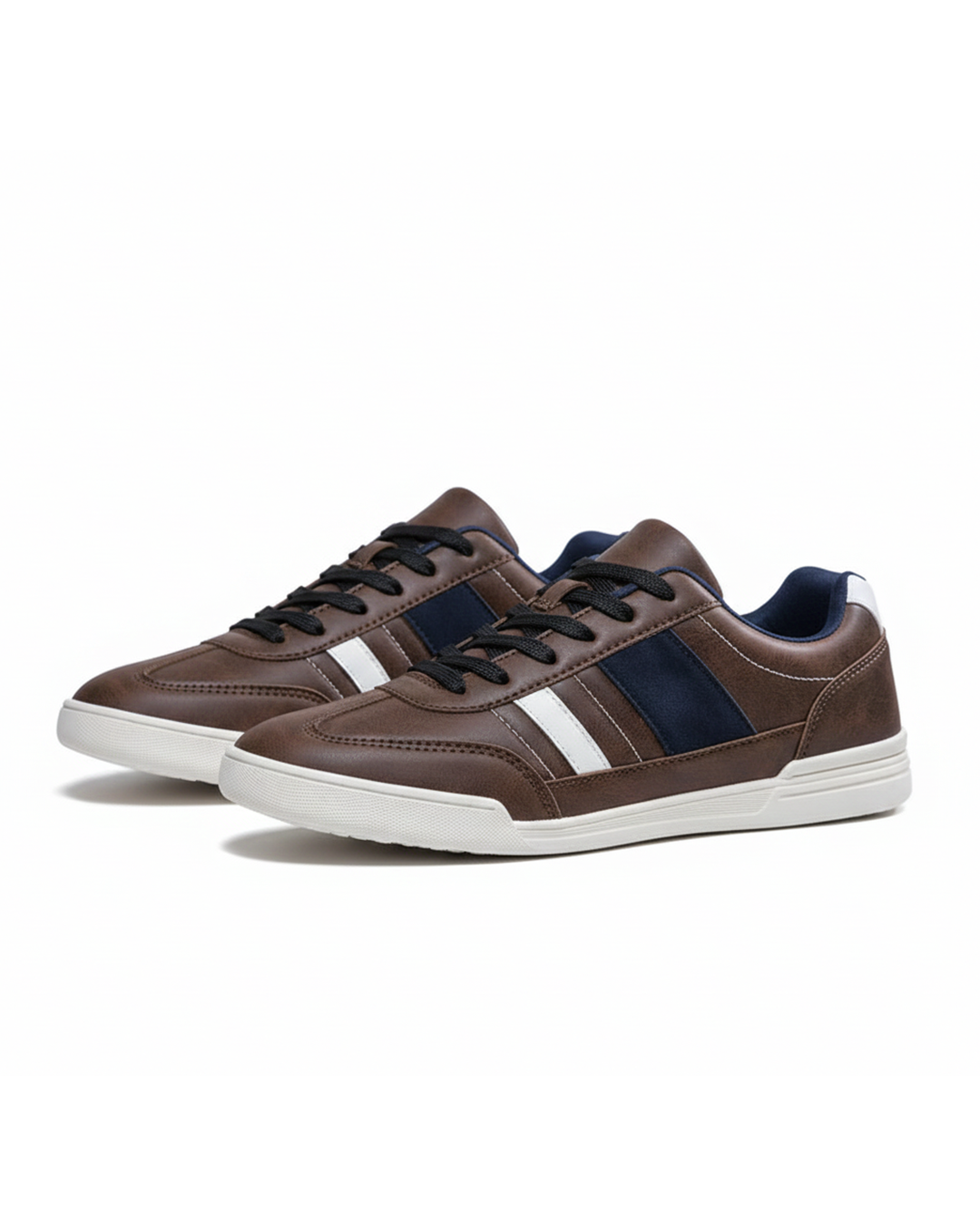 Men's Casual Low-Profile Sneakers with Distressed Finish
