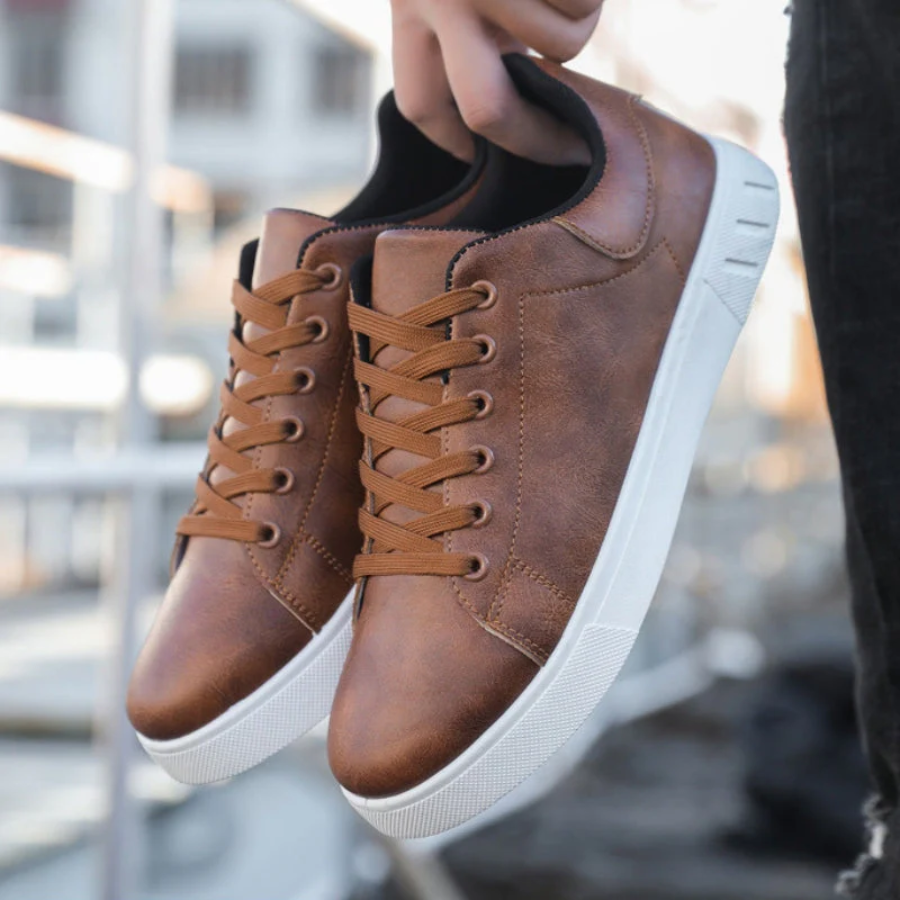 Men's Low Top Lace-Up Sneakers for Everyday Comfort