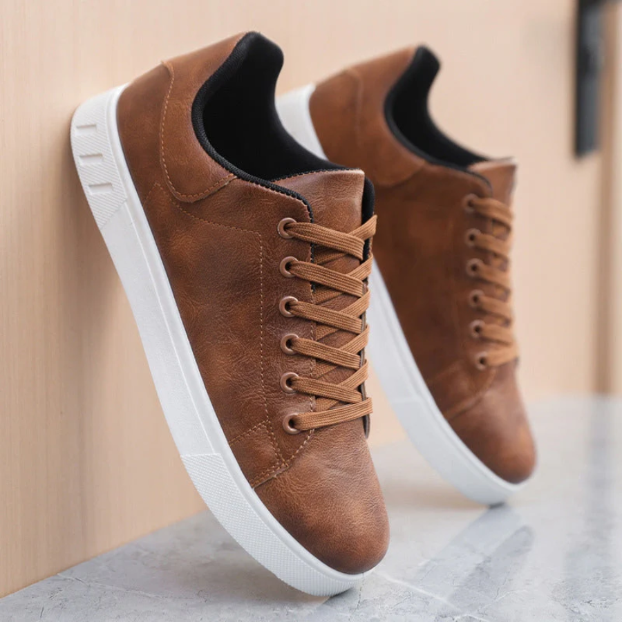 Men's Low Top Lace-Up Sneakers for Everyday Comfort