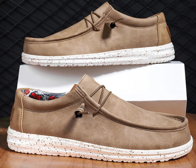 Men's Slip-On Loafers with Plush Upper and Featherlight Cushioning