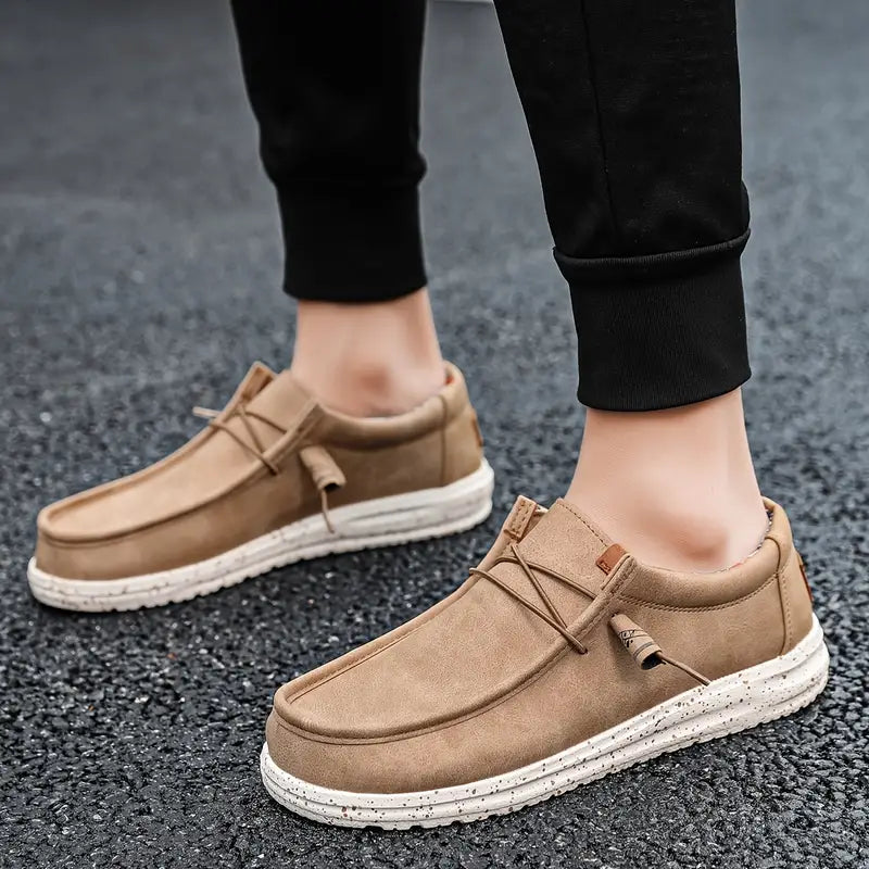 Men's Slip-On Loafers with Plush Upper and Featherlight Cushioning