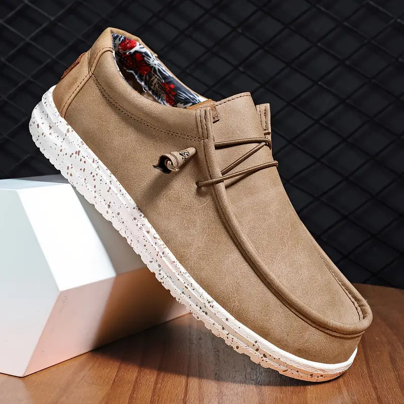 Men's Slip-On Loafers with Plush Upper and Featherlight Cushioning