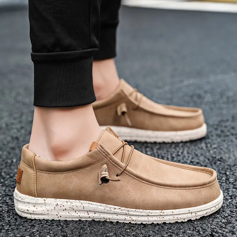 Men's Slip-On Loafers with Plush Upper and Featherlight Cushioning
