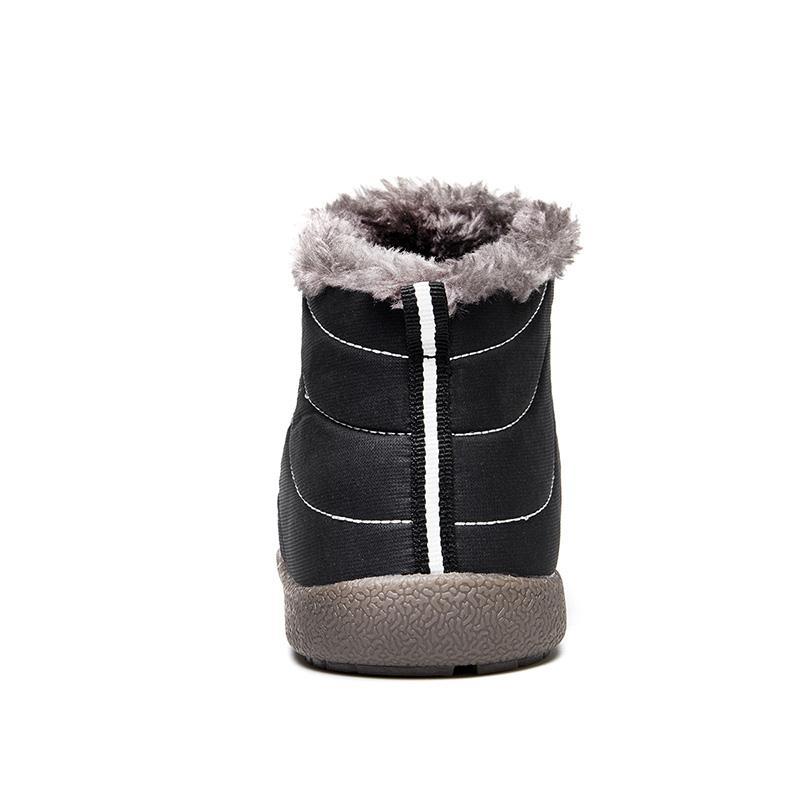 Men's Cozy Insulated Snow Boots with Round Toe Design