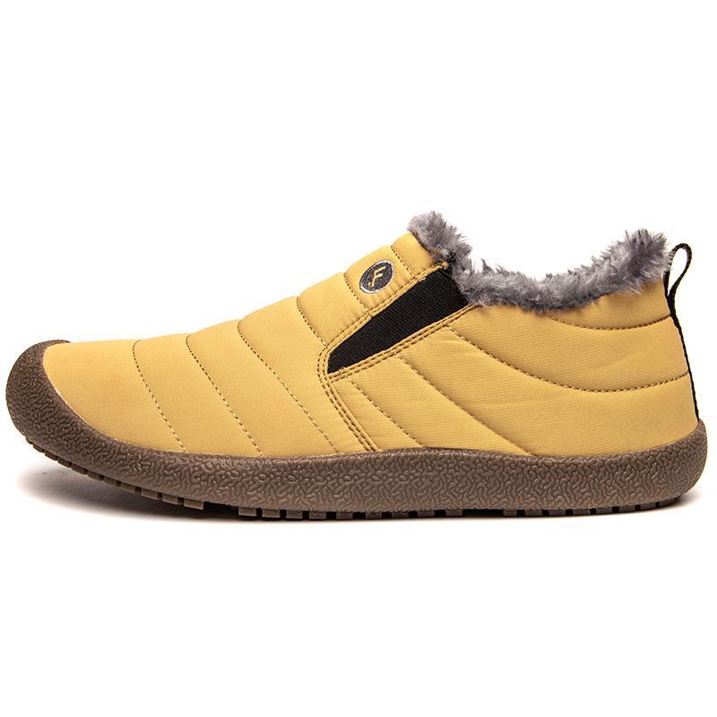 Men's Cozy Insulated Snow Boots with Round Toe Design