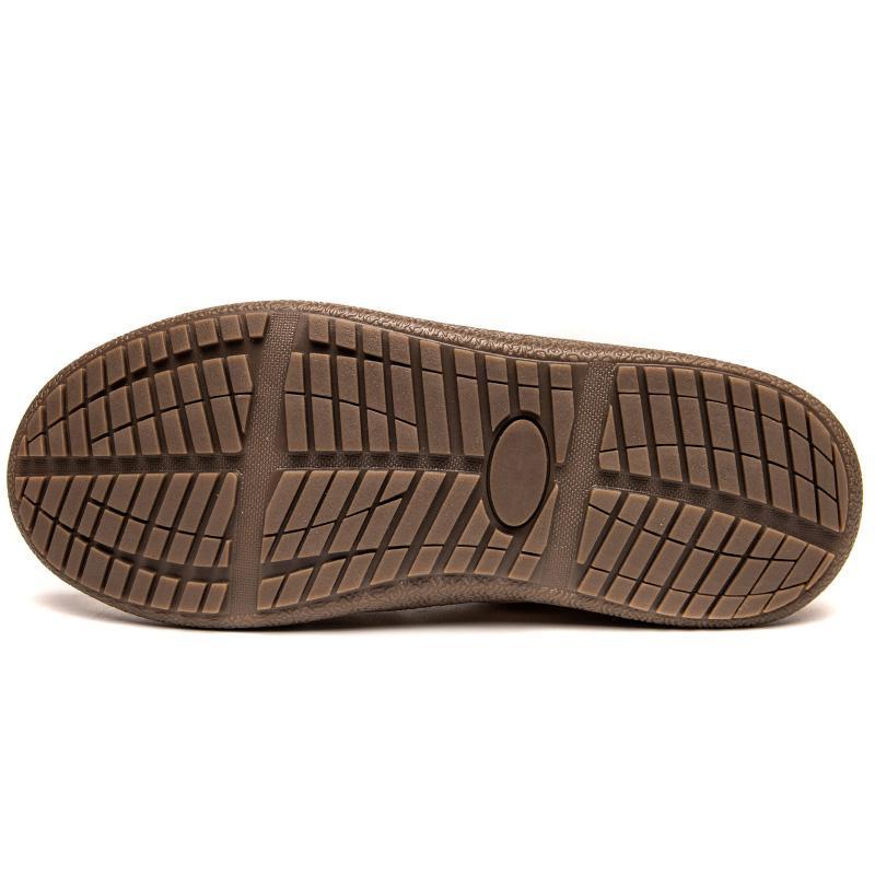 Men's Cozy Insulated Snow Boots with Round Toe Design