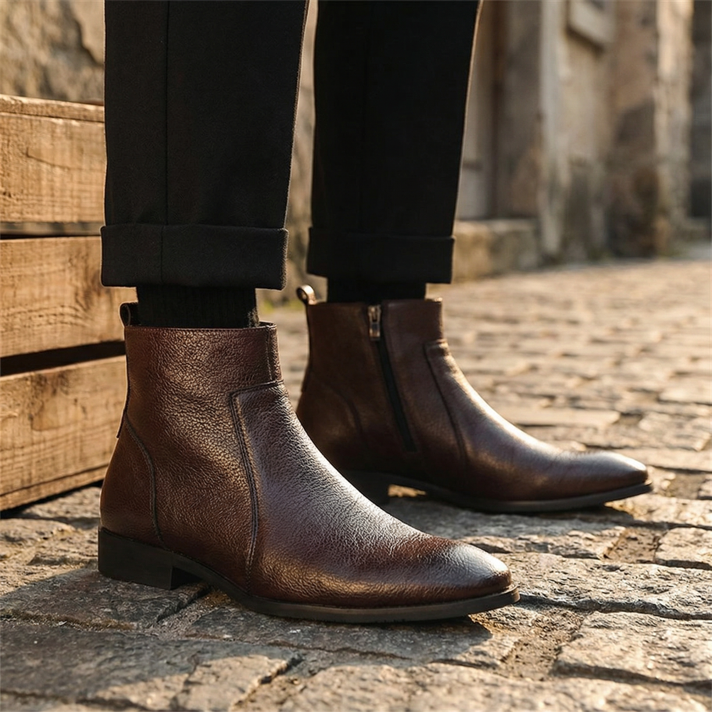 Men's Full-Grain Leather Everyday Boots