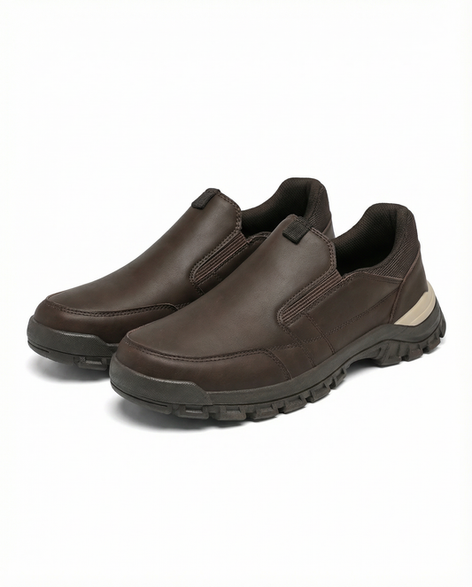 Men's Slip-On Loafers with Durable Lug Sole