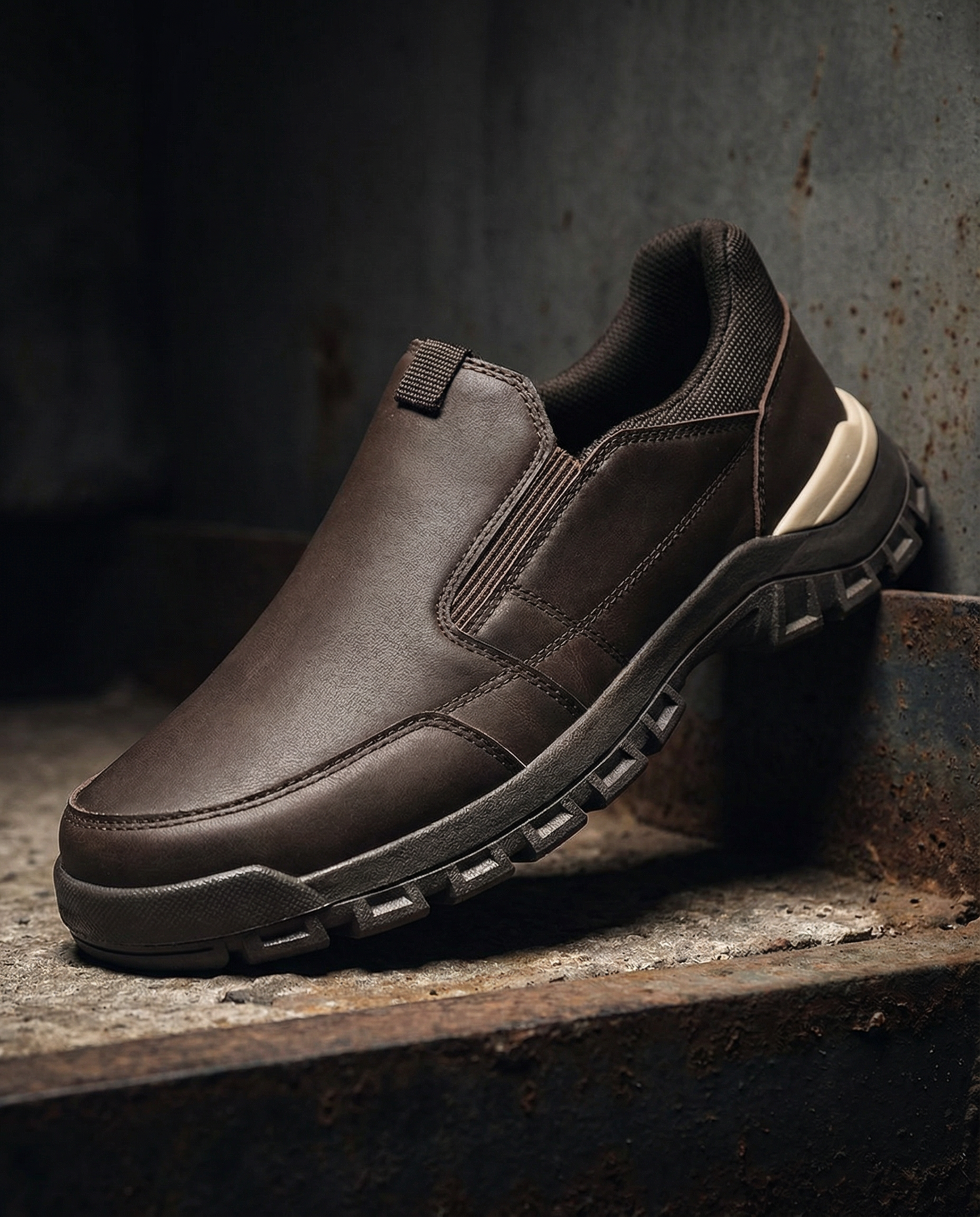 Men's Slip-On Loafers with Durable Lug Sole