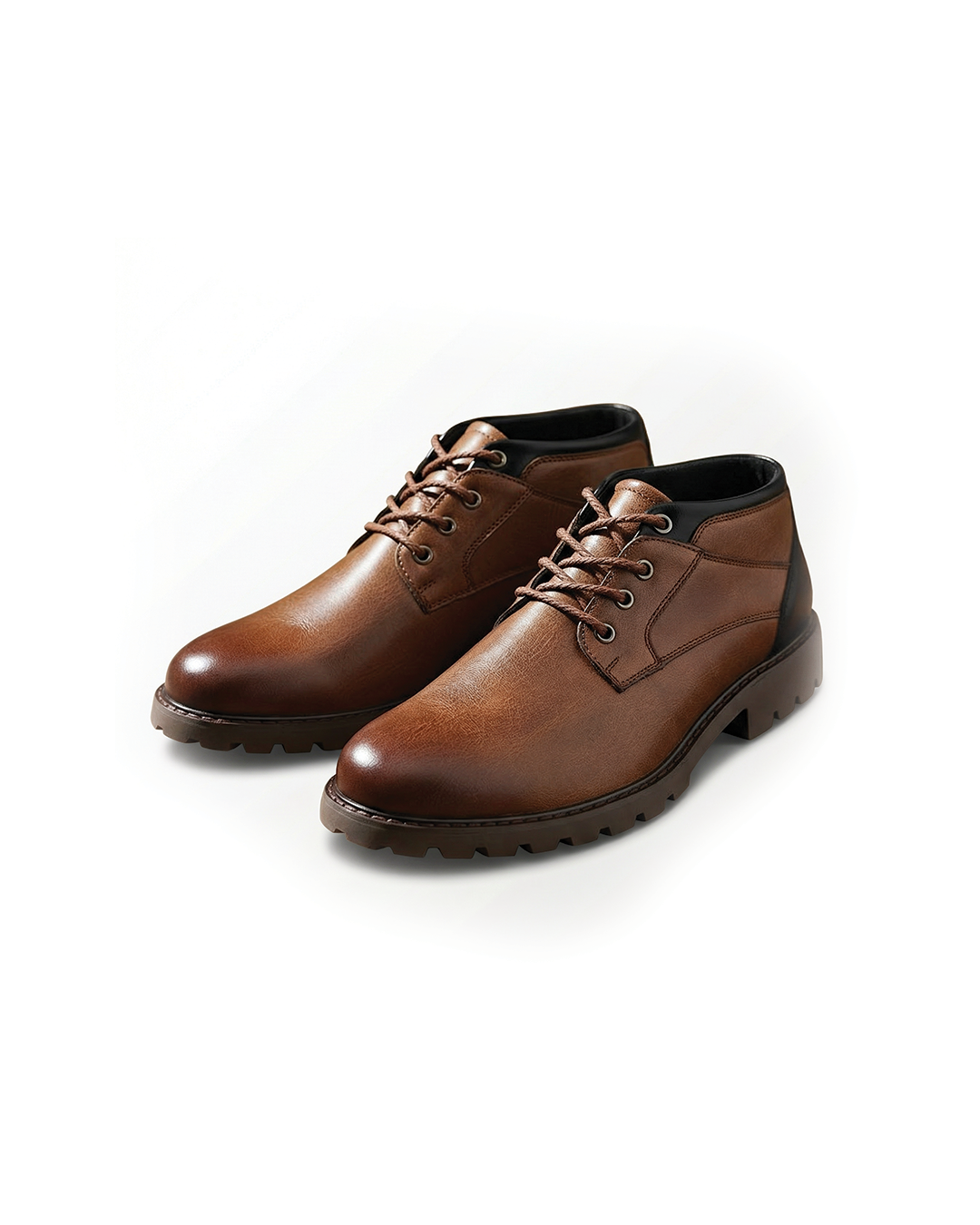 Men's Premium Full-Grain Combat Boots with Side-Zip Entry
