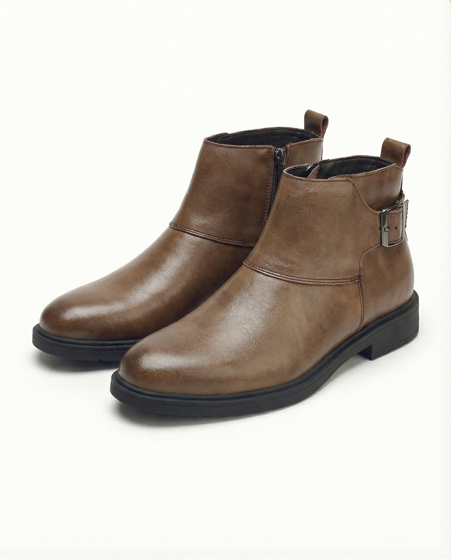 Premium Full-Grain Men's Ankle Boots for Everyday Comfort