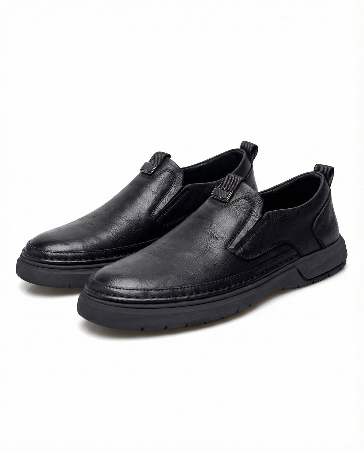 Men's Premium Full-Grain Slip-On Shoes for Comfort and Durability