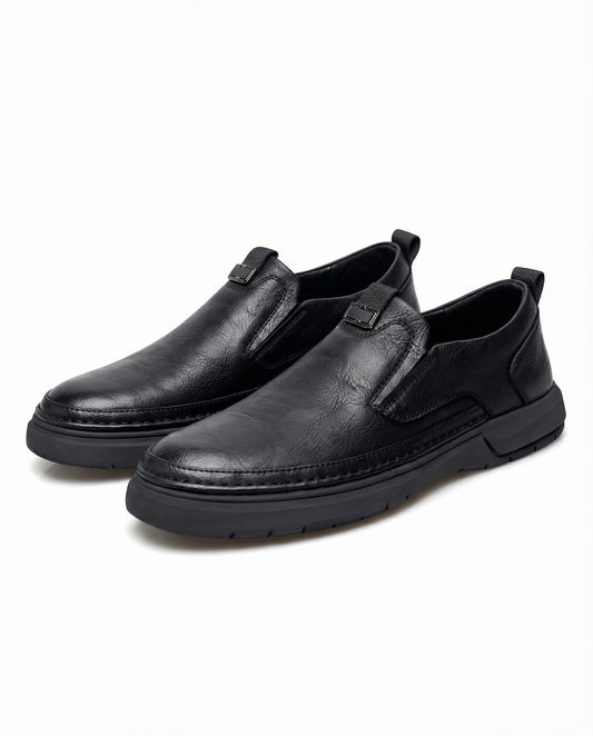 Men's Premium Full-Grain Slip-On Shoes for Comfort and Durability