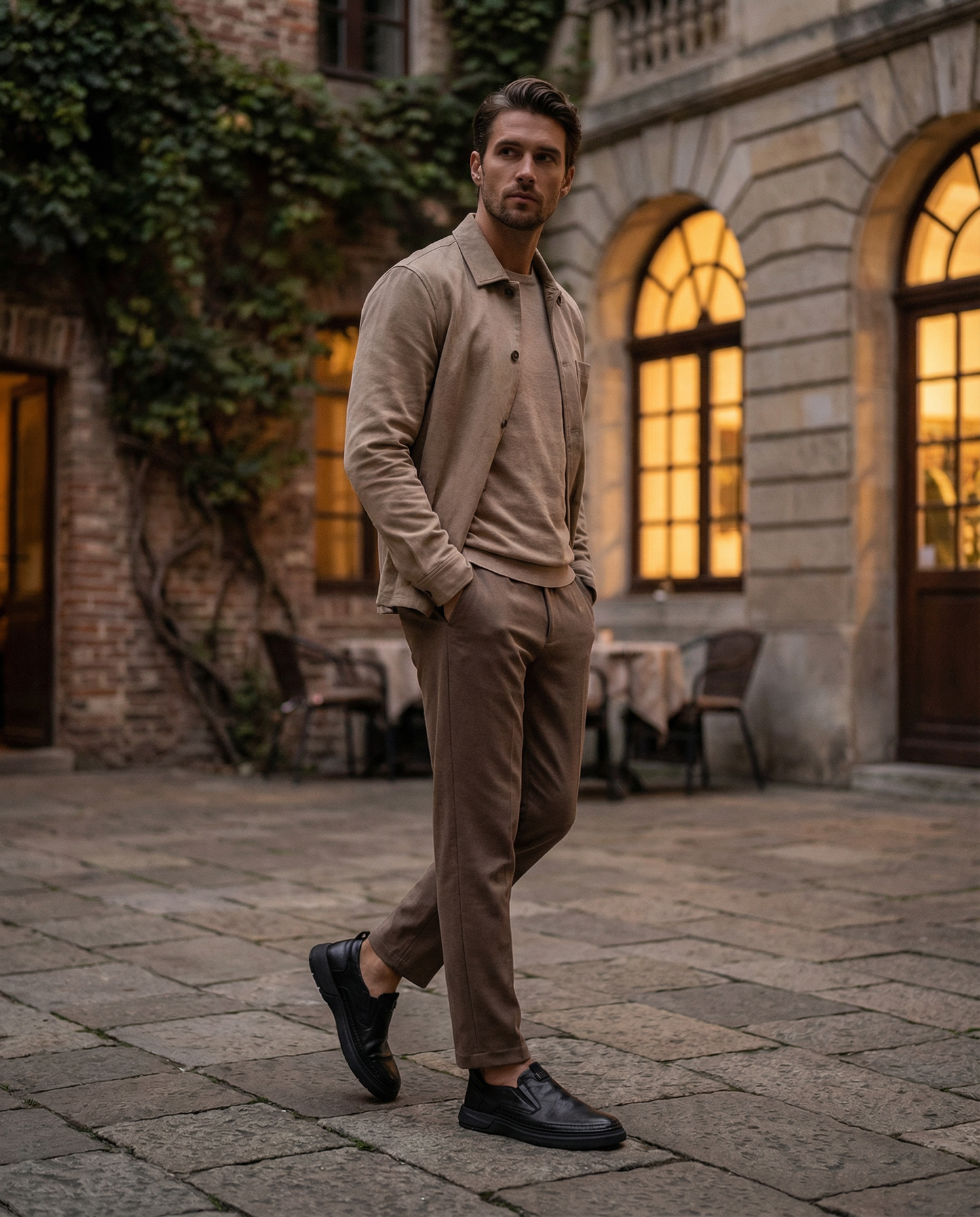 Men's Premium Full-Grain Slip-On Shoes for Comfort and Durability