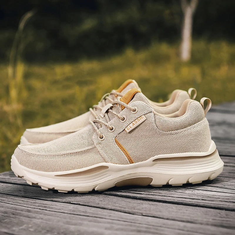 Men's Lightweight Canvas Moc-Toe Sneakers