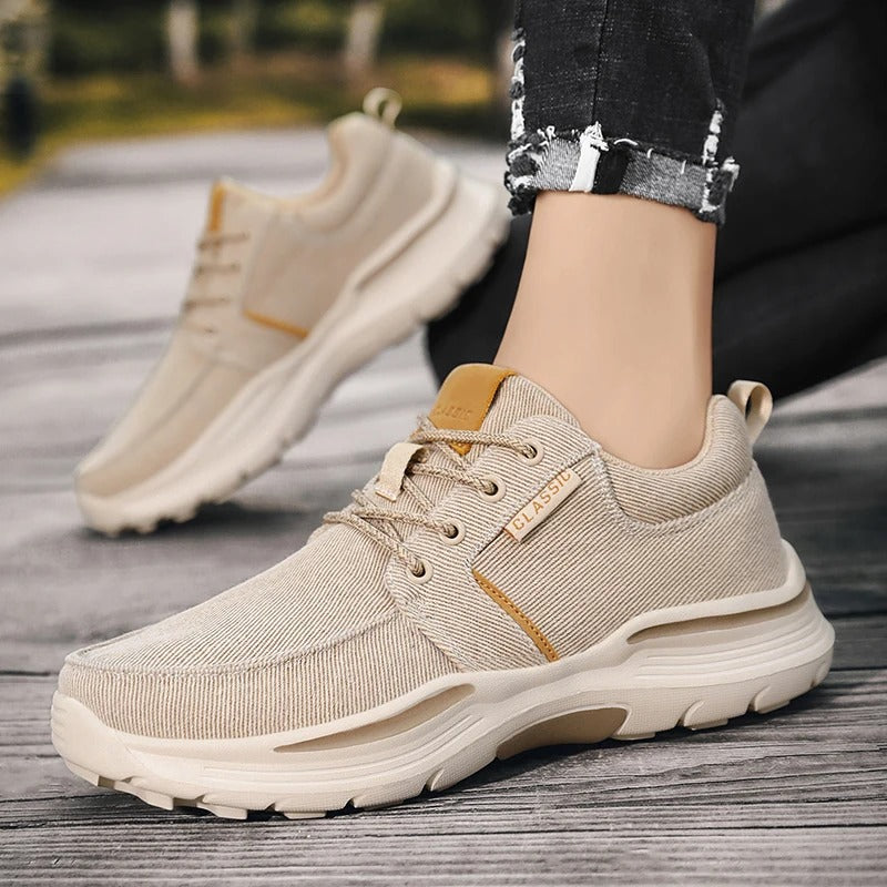 Men's Lightweight Canvas Moc-Toe Sneakers