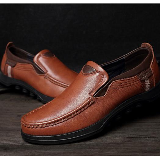 Men's Casual Slip-On Loafers with Rubber Outsole