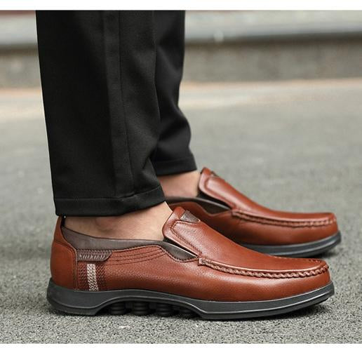 Men's Casual Slip-On Loafers with Rubber Outsole