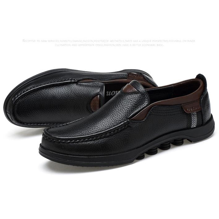 Men's Casual Slip-On Loafers with Rubber Outsole