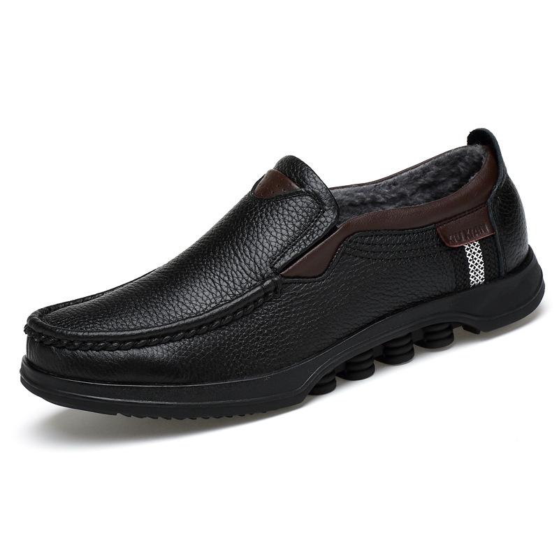 Men's Casual Slip-On Loafers with Rubber Outsole