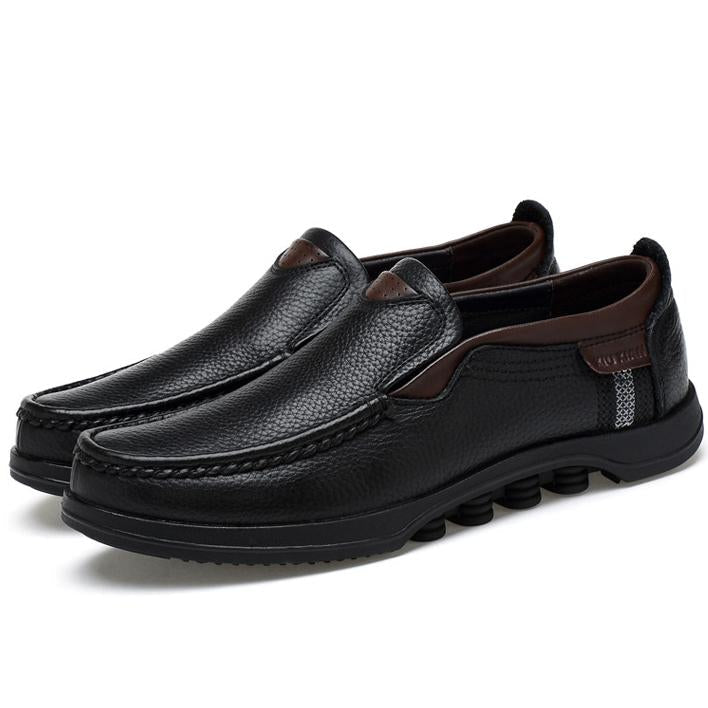 Men's Casual Slip-On Loafers with Rubber Outsole