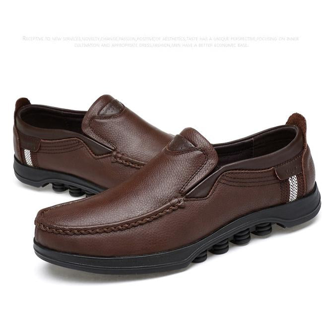 Men's Casual Slip-On Loafers with Rubber Outsole