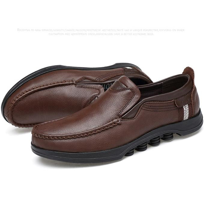 Men's Casual Slip-On Loafers with Rubber Outsole
