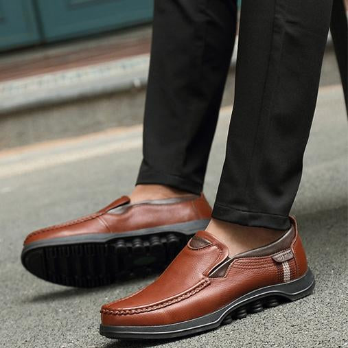 Men's Casual Slip-On Loafers with Rubber Outsole